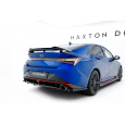 Maxton Design středový spoiler pod zadní nárazník s žebrováním pro Hyundai Elantra N Mk7, černý lesklý plast ABS