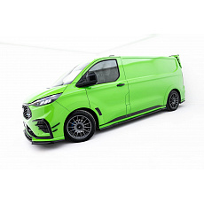 Maxton Design difuzory pod boční prahy pro Ford Transit Custom MSRT L2 Mk2, černý lesklý plast ABS Maxton Design difuzory pod boční prahy pro Ford Transit Custom MSRT L2 Mk2, černý lesklý plast ABS