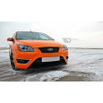 Maxton Design spoiler pod přední nárazník ver.2 pro Ford Focus ST Mk2, černý lesklý plast ABS