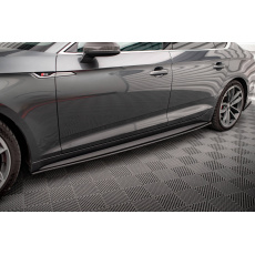 Maxton Design "Street Pro" difuzory pod boční prahy pro Audi S5 F5, plast ABS bez povrchové úpravy, s červenou linkou, Sportback Maxton Design "Street Pro" difuzory pod boční prahy pro Audi S5 F5, plast ABS bez povrchové úpravy, s červenou linkou, Sportback