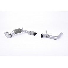 Milltek Sport litinový downpipe s Race katalyzátorem pro Ford Fiesta Mk7/Mk7.5 1.0T EcoBoost (100/125/140PS) 2013-2017, pro použití s Milltek Sport Cat Back Systems
