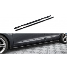 Maxton Design difuzory pod boční prahy pro Renault Megane GT Mk3 Facelift, černý lesklý plast ABS