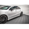 Maxton Design difuzory pod boční prahy ver.2 pro Mercedes třída A W177 AMG-Line, černý lesklý plast ABS