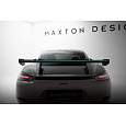 Maxton Design zadní křídlo s horním uchycením (swan-neck) a LED světlem ver. 2 pro Porsche Cayman S 982c, pravý karbon