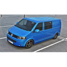 Maxton Design spoiler pod přední nárazník pro Volkswagen T5, černý lesklý plast ABS, facelift, ver. 2