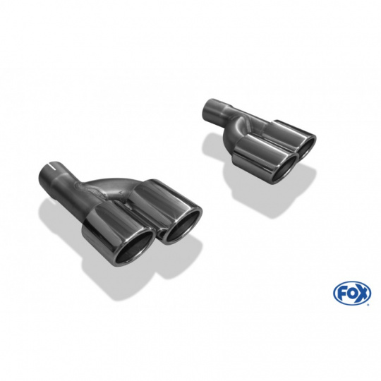 Fox Sportauspuff 2x88x74 Typ 32 na obou stranách pro Audi A4 B7, s motorem 3.0 TDI Fox Sportauspuff 2x88x74 Typ 32 na obou stranách pro Audi A4 B7, s motorem 3.0 TDI