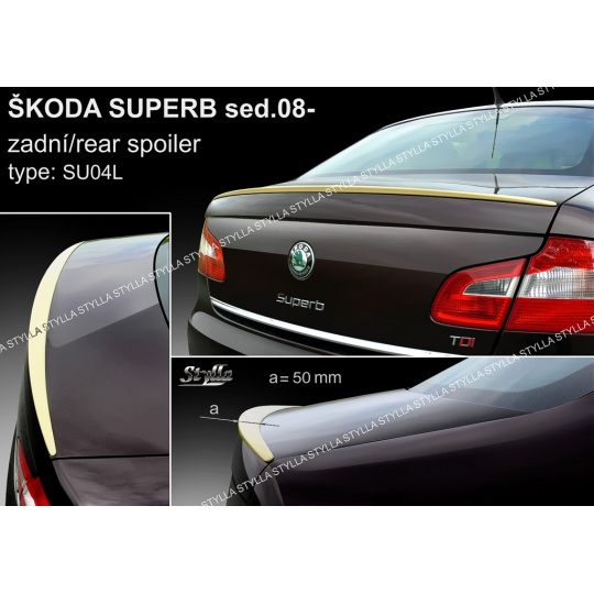 Stylla spoiler zadního víka Škoda Superb II sedan (2008 - 2015)