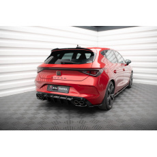 Maxton Design vložka zadního nárazníku pro Cupra Leon Mk1, černý lesklý plast ABS, Hatchback, pouze na verzi VZ 300HP