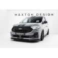 Maxton Design spoiler pod přední nárazník pro Ford Transit Connect Mk3, černý lesklý plast ABS