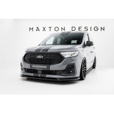 Maxton Design spoiler pod přední nárazník pro Ford Transit Connect Mk3, černý lesklý plast ABS