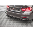Maxton Design vložka zadního nárazníku pro BMW M4 F82, černý lesklý plast ABS