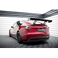Maxton Design zadní křídlo pro Tesla Model 3 Mk1, Mk1 Project Highland Facelift, pravý karbon