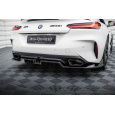 Maxton Design středový spoiler pod zadní nárazník s žebrováním pro BMW Z4 G29 Facelift, černý lesklý plast ABS, M40i