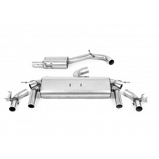 Milltek Sport homologovaný výfuk cat-back GPF Back pro Volkswagen T-Roc R 2.0TSI 300ps (MQB EVO modely s OPF/GPF) 2023-2024, typ koncovek: JET-100 karbonové