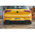 Maxton Design vložka zadního nárazníku "R32 look" s výfukem pro Volkswagen Golf Mk8, černý lesklý plast ABS