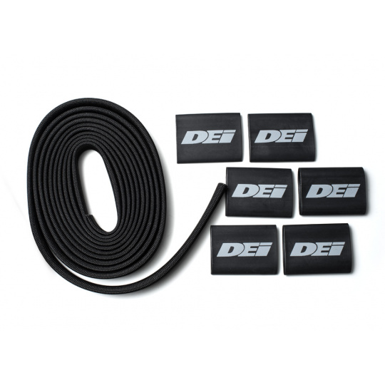 DEi Design Engineering sada termo izolačního návleku "Protect-A-Wire" délka 2,1 m + 6x koncovka s logem, barva černá