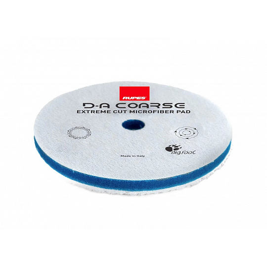 RUPES D-A COARSE Microfiber Extreme Cut Pad - mikrovláknový korekční kotouč pro orbitální leštičky, průměr: 130 mm RUPES D-A COARSE Microfiber Extreme Cut Pad - mikrovláknový korekční kotouč pro orbitální leštičky, průměr: 130 mm