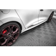 Maxton Design "Street Pro" difuzory pod boční prahy pro Renault Clio RS Mk4, plast ABS bez povrchové úpravy, s červenou linkou