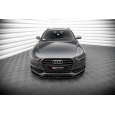 Maxton Design spoiler pod přední nárazník ver.3 pro Audi S4 B8 FL, černý lesklý plast ABS, Sedan/Avant