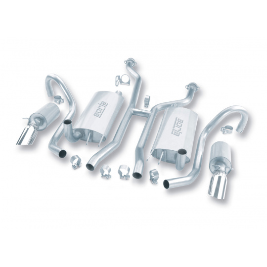 Borla Cat-Back výfukový systém "Touring" pro Chevrolet Impala SS 5,7l V8 s automatickou převodovkou, RWD, 4-dvéř., r.v. 1994-1996