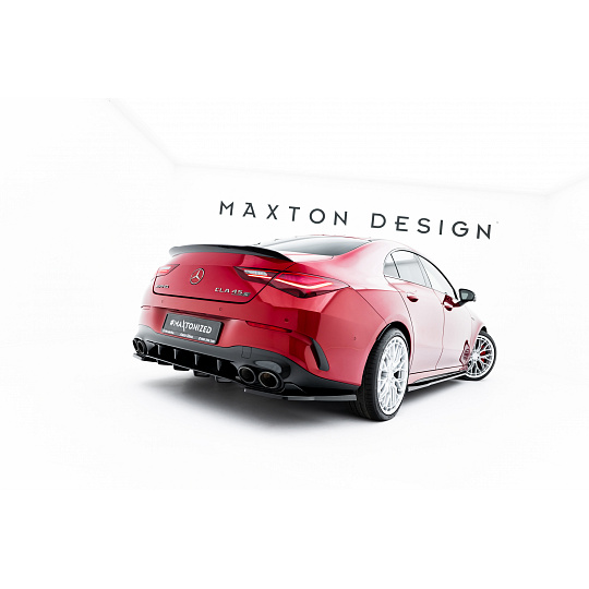 Maxton Design boční difuzory pod zadní nárazník pro Mercedes CLA C118 AMG 45 Aero Facelift, černý lesklý plast ABS Maxton Design boční difuzory pod zadní nárazník pro Mercedes CLA C118 AMG 45 Aero Facelift, černý lesklý plast ABS