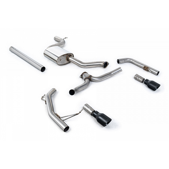 Milltek Sport výfukový systém cat-back bez rezonátoru (hlasitější) pro Volkswagen Jetta Mk7 (MQB) GLi 2.0T 2019-2024, typ koncovek: GT-100 černé Milltek Sport výfukový systém cat-back bez rezonátoru (hlasitější) pro Volkswagen Jetta Mk7 (MQB) GLi 2.0T 2019-2024, typ koncovek: GT-100 černé