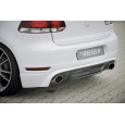 Rieger spoiler pod zadní nárazník pro Volkswagen Golf 6 GTD, GTI 3-dvéř., 5-dvéř., kabriolet, plast ABS s povrchovou úpravou Carbon-Look