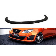 Maxton Design spoiler pod přední nárazník pro Seat Ibiza Cupra Mk4, černý lesklý plast ABS, předfacelift, r.v. 2008-2012