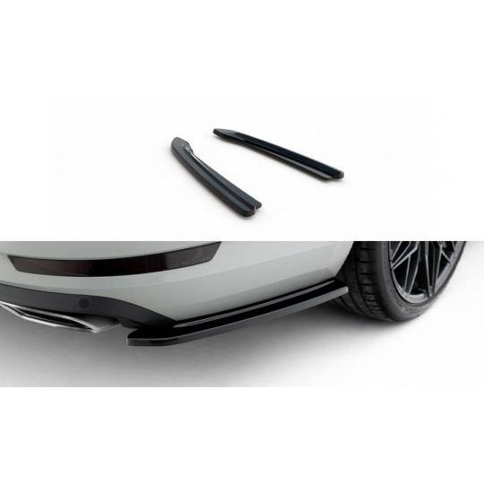 Maxton Design boční difuzory pod zadní nárazník pro Škoda Superb Mk3, černý lesklý plast ABS