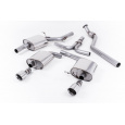 Milltek Sport homologovaný výfuk cat-back Dual-outlet pro Audi A5 Coupe S-line 2.0 TFSI 2WD a quattro (Manual) 2008-2024, typ koncovek: leštěné