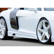 Rieger boční práh mont. strana pravá pro Audi R8 42 kupé, spyder, r.v. 04/07-, plast ABS bez povrchové úpravy, s prolisem a výřezem Rieger boční práh mont. strana pravá pro Audi R8 42 kupé, spyder, r.v. 04/07-, plast ABS bez povrchové úpravy, s prolisem a výřezem