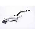 Milltek Sport výfukový systém cat-back bez rezonátoru (hlasitější) pro Audi S3 2.0 T quattro 3-dvéř. 8P 2006-2012, typ koncovek: GT-80 černá