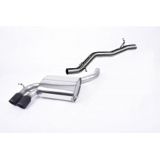 Milltek Sport výfukový systém cat-back bez rezonátoru (hlasitější) pro Audi S3 2.0 T quattro 3-dvéř. 8P 2006-2012, typ koncovek: GT-80 černá