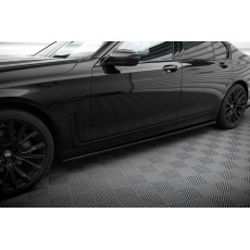 Maxton Design difuzory pod boční prahy pro BMW řada 7 G11 Facelift Standard, černý lesklý plast ABS