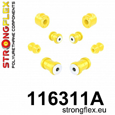 116311A: Strongflex Sada silentbloků předního zavěšení varianta SPORT 116311A: Strongflex Sada silentbloků předního zavěšení varianta SPORT