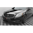 Maxton Design spoiler pod přední nárazník pro Mercedes třída S W222 Standard, černý lesklý plast ABS