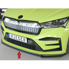 Rieger lipa pod přední nárazník pro Škoda Enyaq iV RS SUV (5AZ), 07/21-, plast ABS bez povrchové úpravy