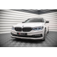 Maxton Design spoiler pod přední nárazník pro BMW řada 5 G30, černý lesklý plast ABS