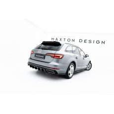 Maxton Design vložka zadního nárazníku pro Audi A4 B9, černý lesklý plast ABS, Avant / Sedan, vč. S-Line Maxton Design vložka zadního nárazníku pro Audi A4 B9, černý lesklý plast ABS, Avant / Sedan, vč. S-Line
