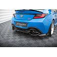 Maxton Design středový spoiler pod zadní nárazník s žebrováním v.3 pro Toyota GR86 Mk1, černý lesklý plast ABS