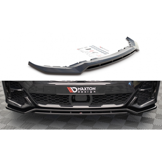 Maxton Design spoiler pod přední nárazník pro BMW X7 G07, černý lesklý plast ABS