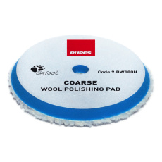 RUPES Blue Wool Polishing Pad COARSE - vlněný korekční kotouč (tvrdý) pro orbitální leštičky, průměr 150/180 mm (6"/7")