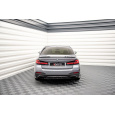 Maxton Design středový spoiler zadního nárazníku pro BMW řada 5 G30 FL, černý lesklý plast ABS, M-pack