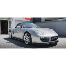 Maxton Design spoiler pod přední nárazník pro Porsche Boxster 987, černý lesklý plast ABS