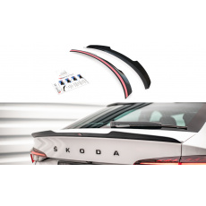 Maxton Design prodloužení spoileru pro Škoda Octavia Mk4, černý lesklý plast ABS, Liftback Maxton Design prodloužení spoileru pro Škoda Octavia Mk4, černý lesklý plast ABS, Liftback