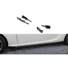 Maxton Design křidélka bočních difuzorů pro Subaru BRZ Mk1, Mk1 Facelift, černý lesklý plast ABS