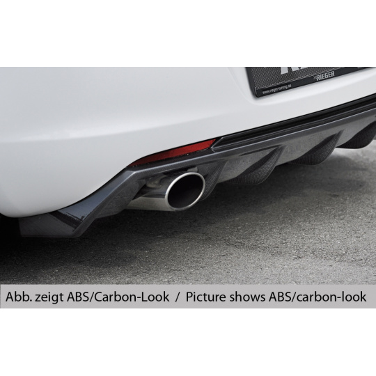 Rieger vložka zadního nárazníku pro Opel Astra J 5-dvéř., hatchback před faceliftem, plast ABS bez povrchové úpravy, pro sportovní koncovku vlevo 140x90 mm