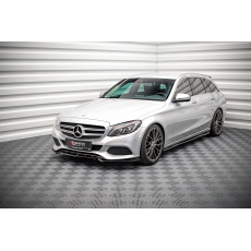 Maxton Design spoiler pod přední nárazník pro Mercedes třída C W205/Standard, černý lesklý plast ABS