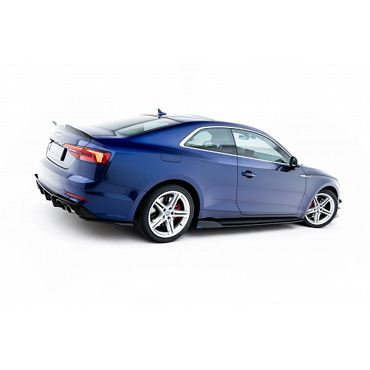 Maxton Design difuzory pod boční prahy pro Audi A5 F5, černý lesklý plast ABS, S-Line Coupe Maxton Design difuzory pod boční prahy pro Audi A5 F5, černý lesklý plast ABS, S-Line Coupe