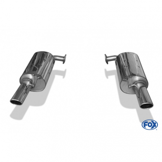 Fox Sportauspuff koncový tlumič výfuku s koncovkou 115x85 Typ 32 na obou stranách pro Lexus GS 1997-2005 s motorem 3.0, 4.0, 4.3